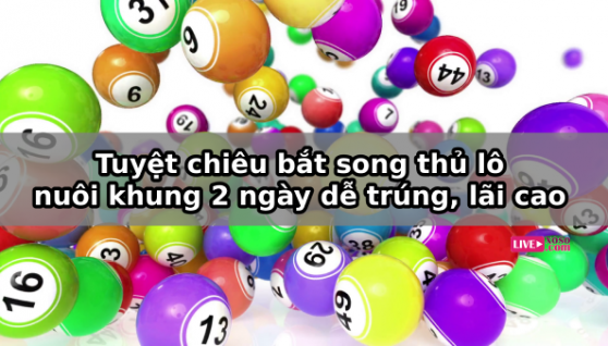 Tuyệt chiêu bắt song thủ lô nuôi khung 2 ngày dễ trúng, lãi cao